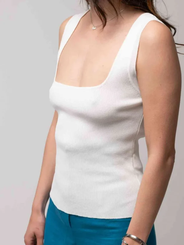 ELIZABETH TOP BIANCO